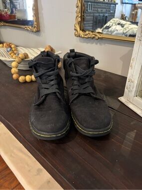 Doc Marten’s Black Canvas High-Top Boots